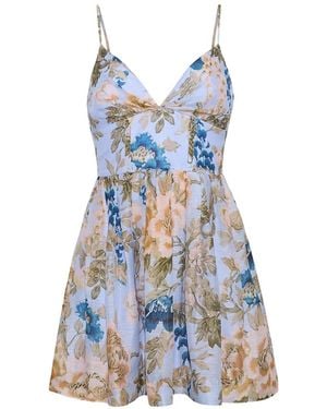 princess polly baby blue dress Cara Summer Boho Embroidery Dress main image 0