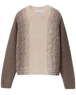 Iris Von Arnim Jubilea Degradé Plain-Knit Jumper - Natural