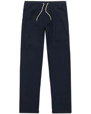 Oas Drawstring Straight-Leg Pants - Blue