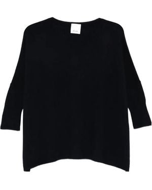 Allude Crew-Neck Knitwear - Black