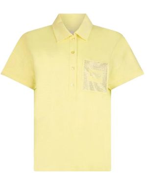 Liu Jo Polo Con Adornos En Los Bolsillos - Amarillo