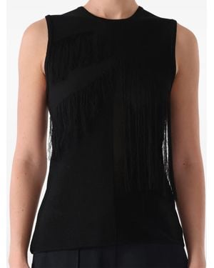 Jason Wu Top Mit Fransensaum - Schwarz