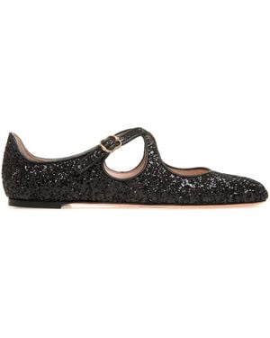 Bally Ballerine Rina Con Glitter - Nero