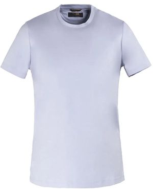 Moorer T-Shirt mit Rundhalsausschnitt - Blau
