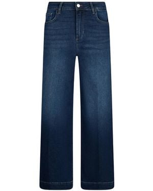 Liu Jo Rhinestone-Embellishment Flared Jeans - Blue