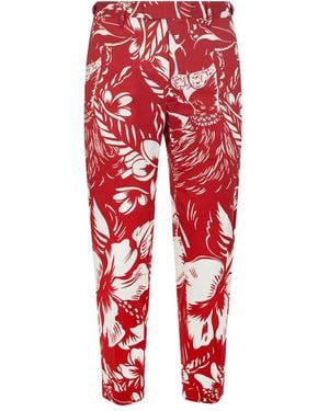 DSquared² Dancing Flowers Pants - Red