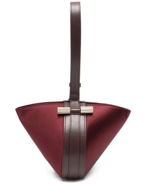 Victoria Beckham Portofino Satin Tote Bag - Purple