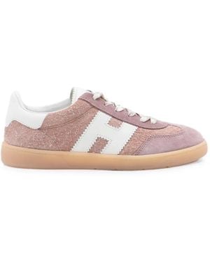 Hogan Cool Sneakers Mit Logo-Patch - Pink