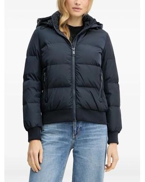 ARMANI EXCHANGE Hooded Down Jacket - Blue