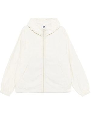 Izzue Logo-Embroidered Jacket - White
