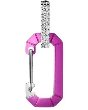 Eera Einzelne 18Kt Chiara Weißgoldohrringe Mit Diamanten - Pink