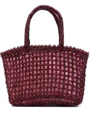 Niu Borsa Tote Intrecciato - Rosso
