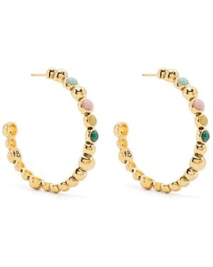 Aurelie Bidermann Honolulu hoop earrings - Mettallic