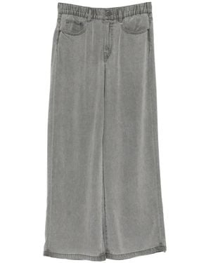 JNBY Vaqueros Anchos Con Cinturilla Elástica - Gris