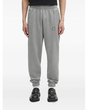Maison Kitsuné Fox-Embroidered Joggers - Grey