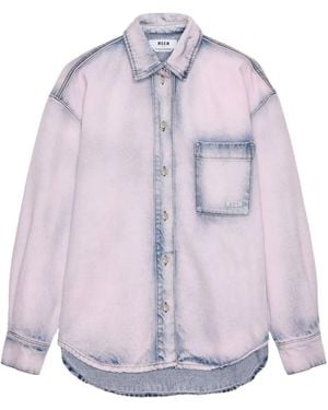 MSGM Button Shirt - Purple
