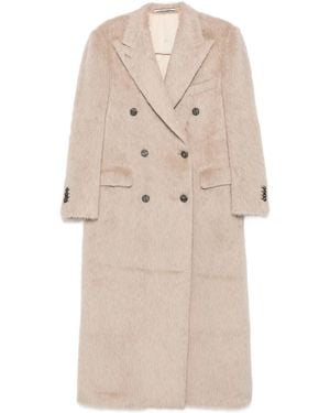 Tagliatore Double-Breasted Coat - Natural