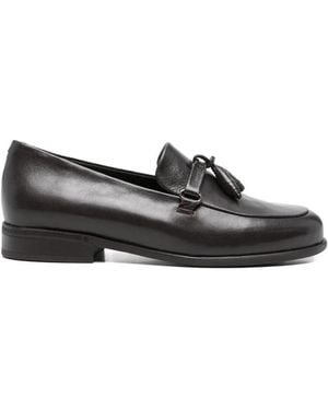 SERGIO MORETTI FIRENZE Tassel-Detail Loafers - Grey