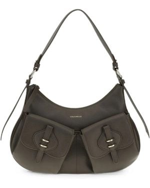 Coccinelle Medium Mavery Pocket Shoulder Bag - Gray