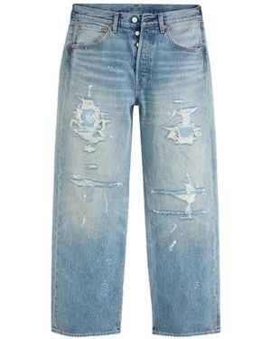 Levi's 501 Loose Distressed Jeans - Blue