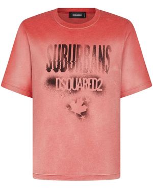 DSquared² T-Shirt À Effet Délavé - Pink
