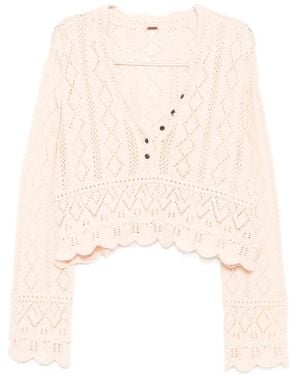 Free People Charlotte Knitted Top - Natural