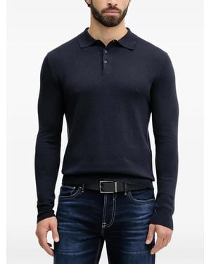 Hackett Polo A Maniche Lunghe - Blu