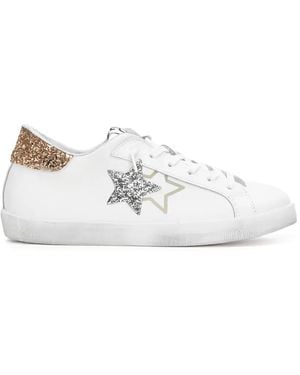 2Star Sneakers Prime Star Con Glitter - Bianco