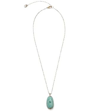 Lizzie Fortunato Darya Stone-Pendant Necklace - White