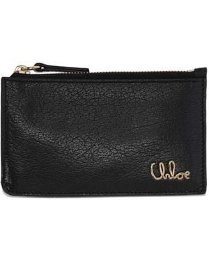 Chloé ファスナー財布 - ブラック