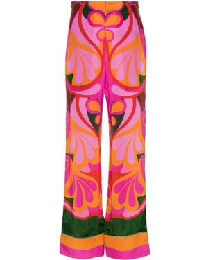 Borgo De Nor Pantalon Palazzo Havana - Rouge