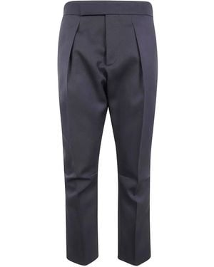 SAPIO Button Gabardine Pants - Blue