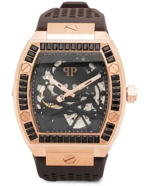 Philipp Plein The Skeleton Crystal-Accent 44Mm - Black