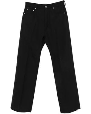 Rick Owens Geth Loose-Leg Jeans - Black