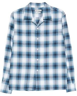 JW Anderson Checked Shirt - Blue