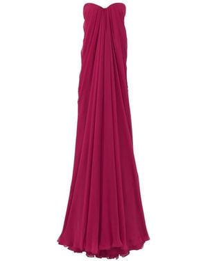 McQueen Draped dress - Morado