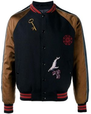 Lanvin Patch Applique Varsity Jacket - Multicolor