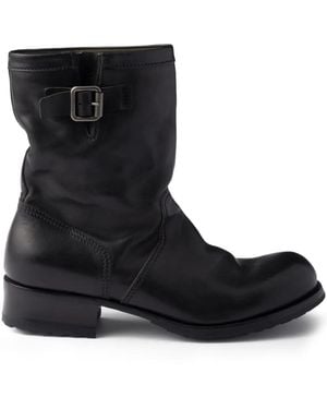 Prada Bottines En Cuir 40 Mm - Noir