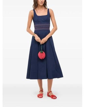 STAUD Rig Midikleid - Blau