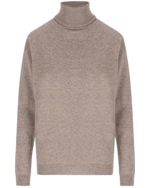 Saint Laurent Turtleneck Cashmere Jumper - Grey