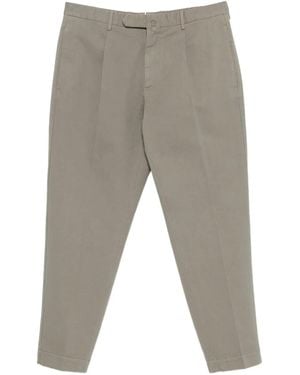 Dell'Oglio Pleat-Detail Chino Pants - Grey