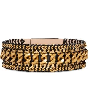 Balmain Leather Belt - Metallic