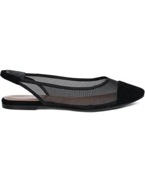 JONAK PARIS Dalayo Mesh Slingback Ballet Flats - Black