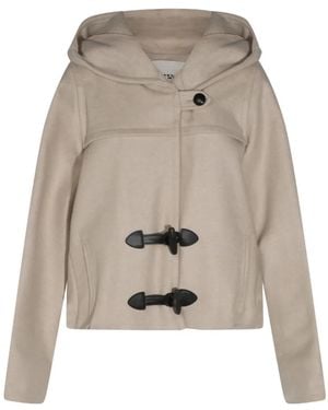 Isabel Marant Toggle-Fastening Hooded Jacket - White