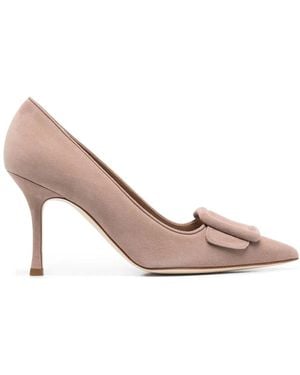Manolo Blahnik Maysale Pointed Court Shoes - Pink