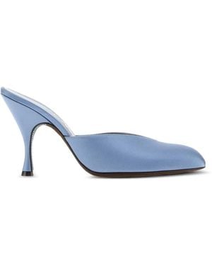 Herbert Levine Mules Sitting Pretty À Ornements En Cristal - Blue