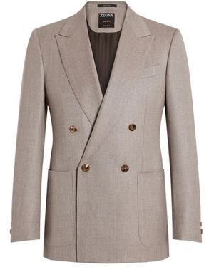 ZEGNA ダブルジャケット - グレー