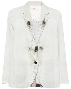 SISSIOTTO Lon-Sleeves Blazer - White