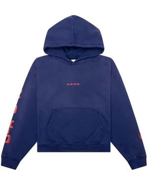 D-R-G-N Hoodie À Logo - Bleu