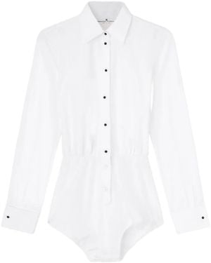 Ermanno Scervino Body con botones - Blanco